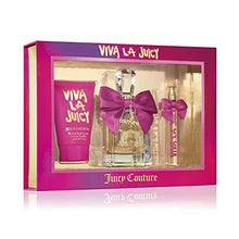 VIVA LA JUICY 3PC GIFT SET - 3.4OZ EDP + 4.2OZ BODY CREME + 0.33OZ PERFUME SPRAY