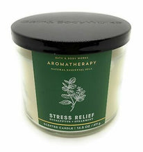 AROMATHERAPY STRESS RELIEF EUCALYPTUS SPEARMINT 3 WICK CANDLE 14.5 OZ