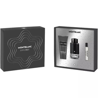 MONT BLANC EXPLORER 3 PC GIFT SET MEN - 3.4 OZ EDP + 3.4 OZ SHOWER GEL + 0.25 OZ EDP