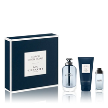 COACH OPEN ROAD 3 PIECE GIFT SET FOR MEN - 3.4 OZ EDT + 3.4 OZ SHOWER GEL + 0.50 OZ EDT SPRAY