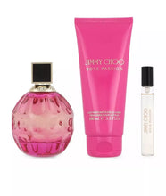 JIMMY CHOO ROSE PASSION 3 PC GIFT SET FOR WOMEN - 3.4 OZ EDP + 3.4 OZ BODY LOTION + 0.25 OZ EDP