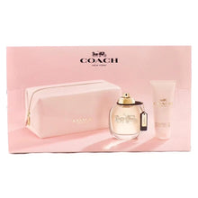 COACH NEW YORK WOMEN 3 PC GIFT SET - 3 OZ EDP + 3.4 OZ BODY LOTION + POUCH