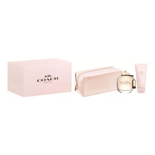 COACH NEW YORK WOMEN 3 PC GIFT SET - 3 OZ EDP + 3.4 OZ BODY LOTION + POUCH