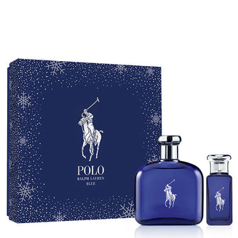 POLO BLUE 2 PC GIFT SET MEN - 4.2 OZ  EDT + 1.0OZ EDT