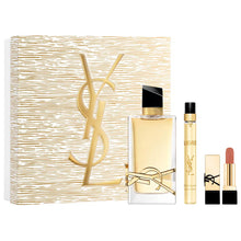 YSL LIBRE 3PC WOMEN GIFT SET - 3.0OZ EDP + 0.33OZ EDP + MINI ROUGE PUR COUTURE LIPSTICK