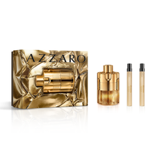 AZZARO FOREVER WANTED ELIXIR 3PC MEN GIFT SET - 3.4OZ EDP + 2X0.33OZ EDP