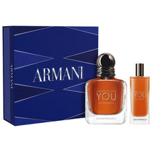 ARMANI STRONGER WITH YOU INTENSELY 2PC MEN GIFT SET - 3.4OZ EDP + 0.50OZ EDP
