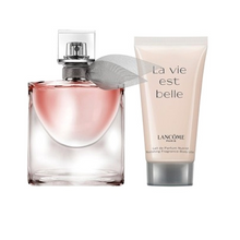 LANCOME LA VIE EST BELLE 2 PC TRAVEL SET - 1.7 OZ L'EDP + 1.7 OZ BODY LOTION