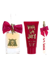 VIVA LA JUICY 3PC GIFT SET - 3.4OZ EDP + 4.2OZ BODY CREME + 0.33OZ PERFUME SPRAY