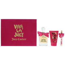 VIVA LA JUICY 3PC GIFT SET WOMEN - 3.4 OZ EDP + 0.33 OZ EDP + 4.2 OZ VIVA LA BODY SOUFFLE