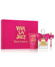 VIVA LA JUICY 3PC GIFT SET WOMEN - 3.4 OZ EDP + 0.33 OZ EDP + 4.2 OZ VIVA LA BODY SOUFFLE