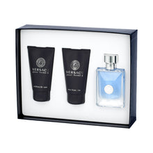 VERSACE POUR HOMME 3 PC GIFT SET MEN  - 1.7 OZ EDT SPRAY + 1.7 OZ HAIR & BODY SHAMPOO + 1.7 OZ AFTER SHAVE BALM