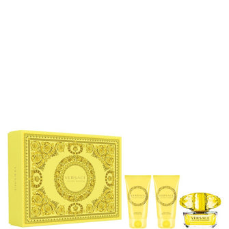 VERSACE YELLOW DIAMOND 3 PC GIFT SET WOMEN - 1.7 OZ EDT + 1.7 OZ SHOWER GEL + 1.7 OZ BODY LOTION