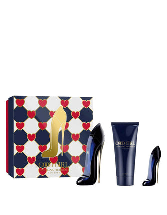 CAROLINA HERRERA GOOD GIRL 3 PC GIFT SET WOMEN - 2.7 OZ EDP + 3.4 OZ BODY LOTION + MINI