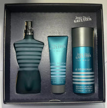JPG LE MALE 3 PC MEN GIFT SET - 4.2 OZ EDT + 2.5 OZ SHOWER GEL + 5 OZ DEODORANT SPRAY