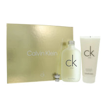 CALVIN KLEIN CK ONE 2 PC MEN GIFT SET - 6.7OZ EDT + 6.7OZ BODY LOTION