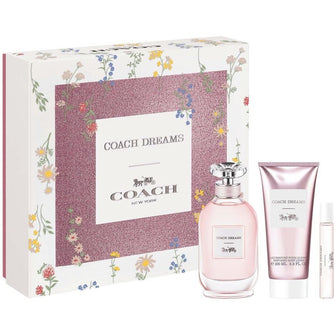 COACH DREAMS 3 PC GIFT SET WOMEN - 3.0 OZ EDP + 3.4 OZ BODY LOTION + MINI
