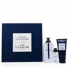 COACH OPEN ROAD 3 PIECE GIFT SET FOR MEN - 3.4 OZ EDT + 3.4 OZ SHOWER GEL + 0.50 OZ EDT SPRAY