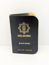 DELROBA BLACK MUSK 0.07 OZ EDP SPRAY VIALS FOR MEN