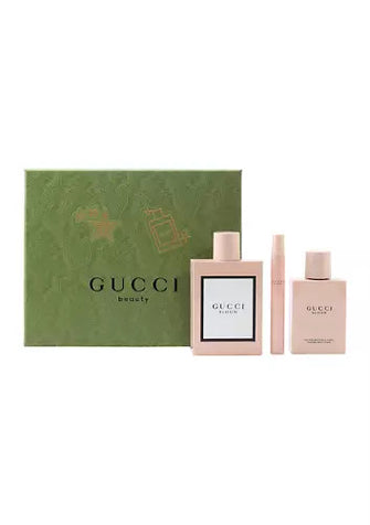 GUCCI BLOOM 3PC GIFT SET - 3.4OZ EDP + 3.4OZ BODY LOTION + 0.33OZ EDP WOMEN