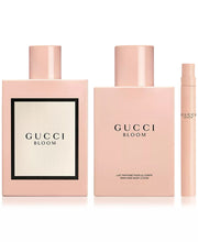 GUCCI BLOOM 3PC GIFT SET - 3.4OZ EDP + 3.4OZ BODY LOTION + 0.33OZ EDP WOMEN