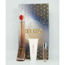 KENZO FLOWER L'ABSOLUE 3PC WOMEN GIFT SET - 3.4OZ EDP + 2.5OZ BODY LOTION + 0.33OZ EDP (REUSABLE)