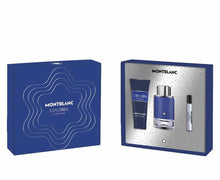 MONT BLANC EXPLORER ULTRA BLUE 3 PC GIFT SET MEN - 3.4 OZ EDP + 3.4 OZ SHOWER GEL + 0.25 OZ EDP