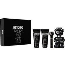 MOSCHINO TOY BOY 4 PC GIFT SET - 3.4 OZ EDP + 3.4 OZ SHOWER GEL + 3.4 OZ AFTERSHAVE BALM + 0.33 OZ EDP