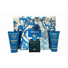 VERSACE EROS 3PC GIFT SET (2020 BOX) - 1.7OZ EDT SPRAY + 1.7OZ SHOWER GEL + 1.7OZ AFTERSHAVE BALM