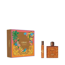 VERSACE EROS NAJIM 2PC MEN GIFT SET - 3.4OZ PARFUM + 0.33OZ PARFUM