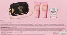 VERSACE BRIGHT CRYSTAL 4 PC GIFT SET WOMEN - 3.0 OZ EDT + 3.4 OZ BODY LOTION + 3.4 OZ SHOWER GET + CLUTCH BAG