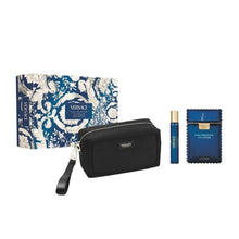 VERSACE EAU FRAICHE EXTREME 3PC MEN GIFT SET - 3.4OZ EDP + 0.34OZ EDP + TROUSSE BAG