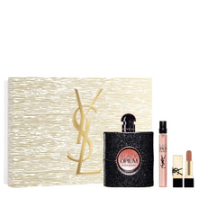 YSL BLACK OPIUM 3PC WOMEN GIFT SET - 3.0OZ EDP + 0.33OZ EDP + MINI LIPSTICK